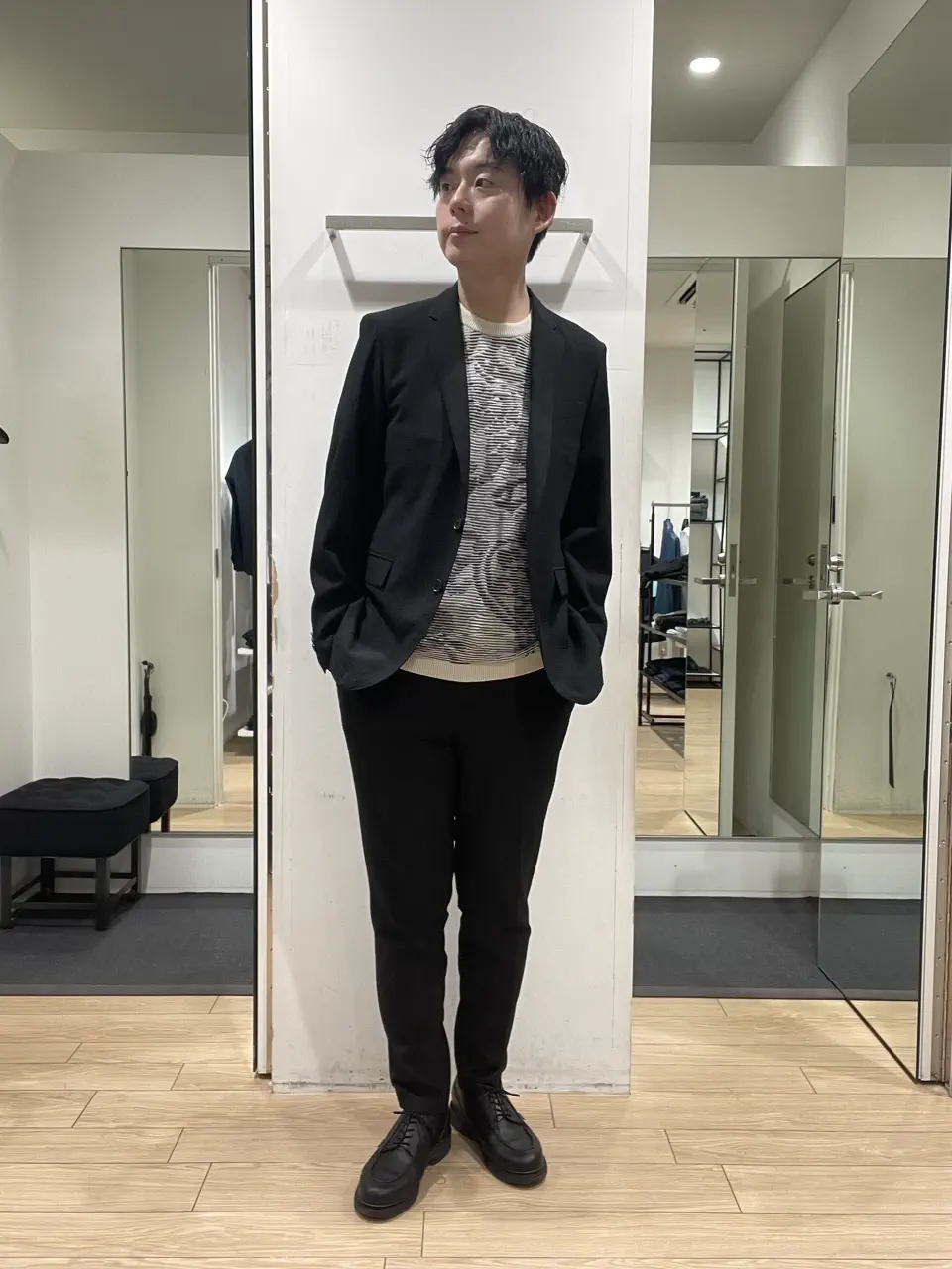 JOSEPH HOMME 佐藤健人 コーディネート画像