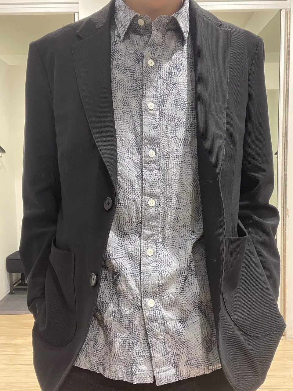 JOSEPH HOMME 佐藤健人 コーディネート画像