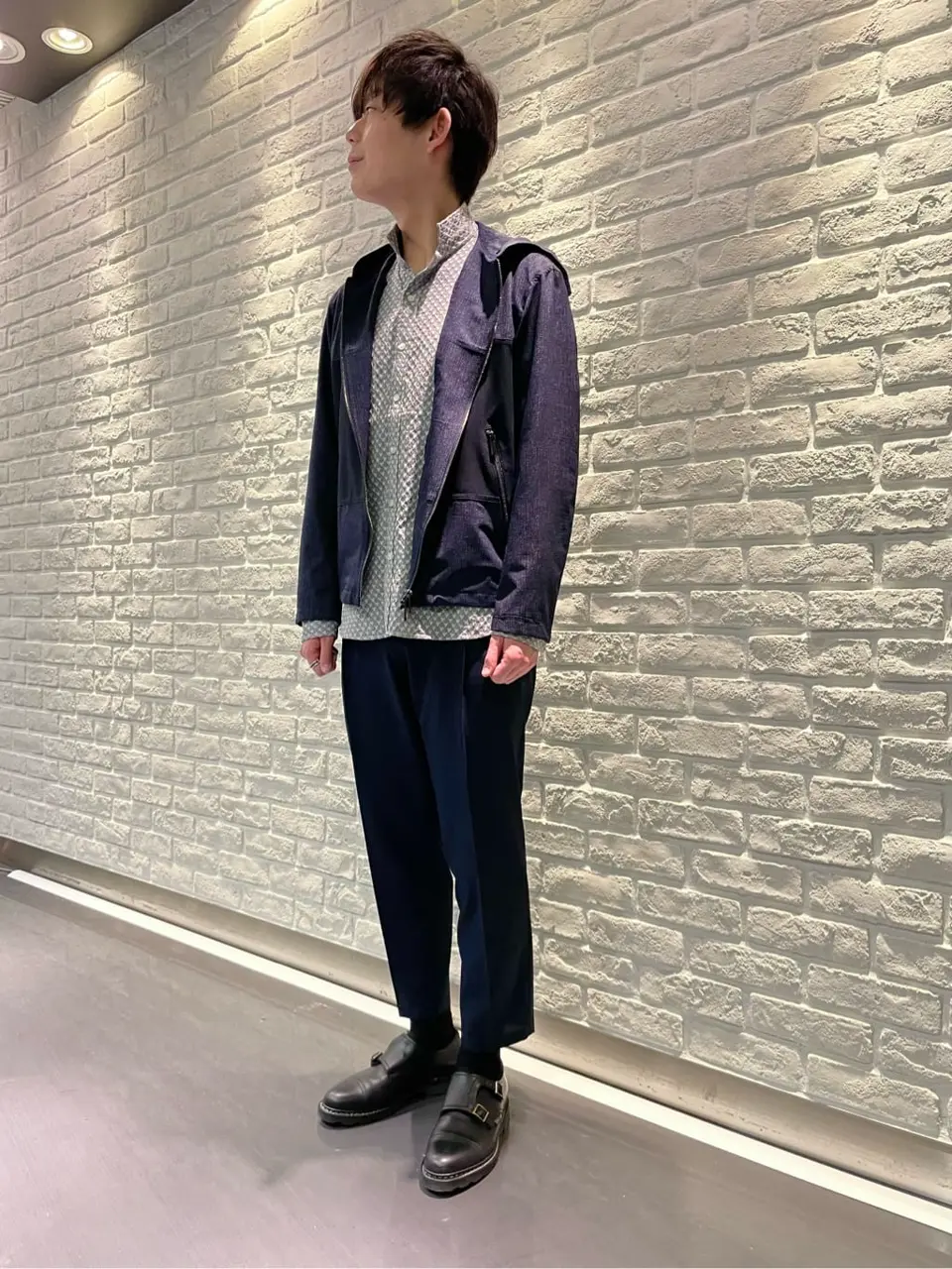 JOSEPH HOMME 佐藤健人 コーディネート画像