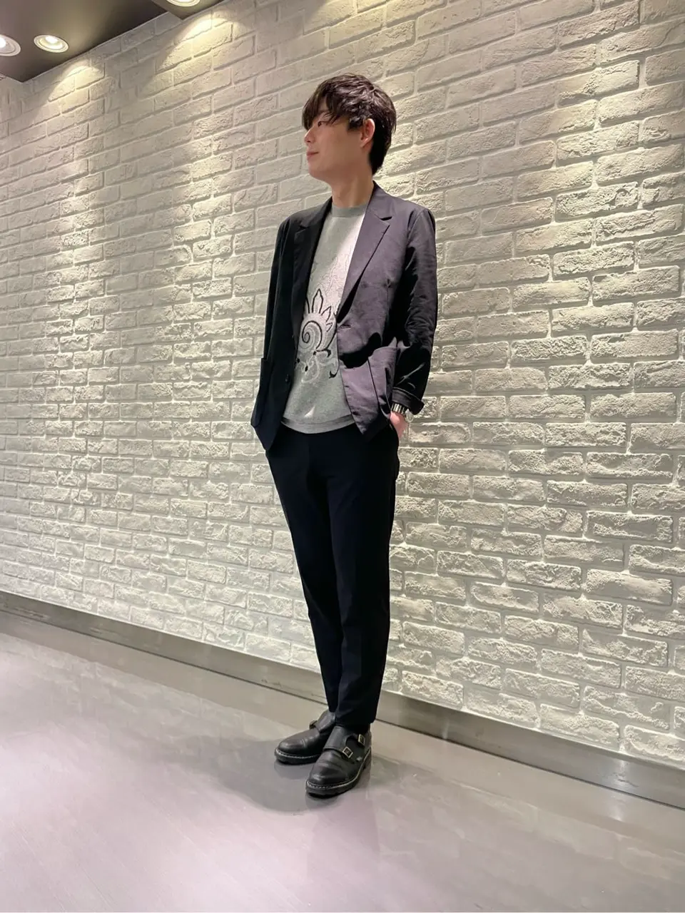 JOSEPH HOMME 佐藤健人 コーディネート画像