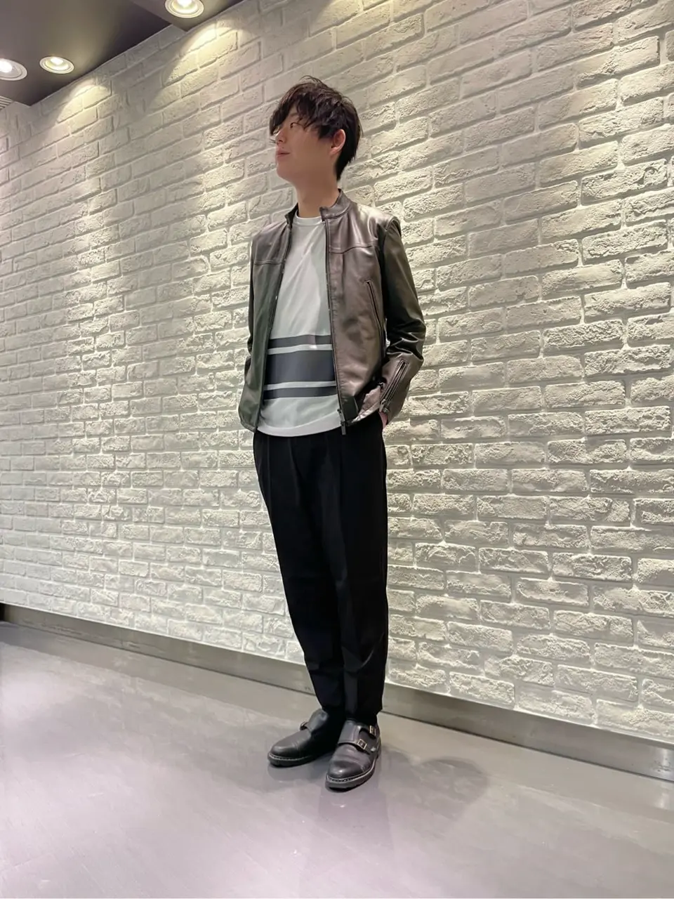 JOSEPH HOMME 佐藤健人 コーディネート画像