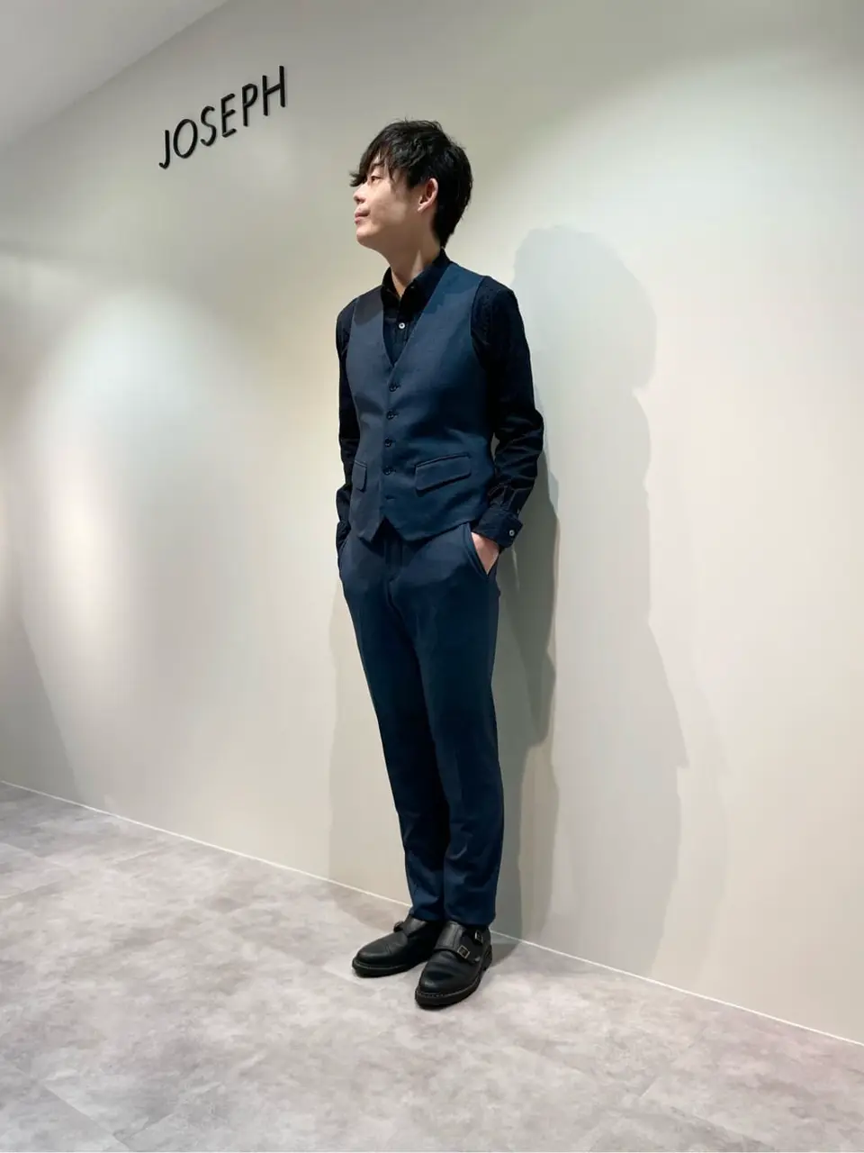 JOSEPH HOMME 佐藤健人 コーディネート画像