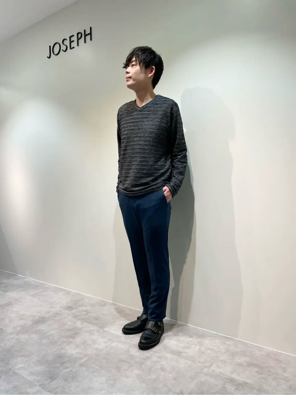 JOSEPH HOMME 佐藤健人 コーディネート画像