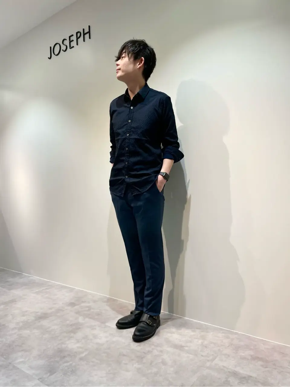 JOSEPH HOMME 佐藤健人 コーディネート画像