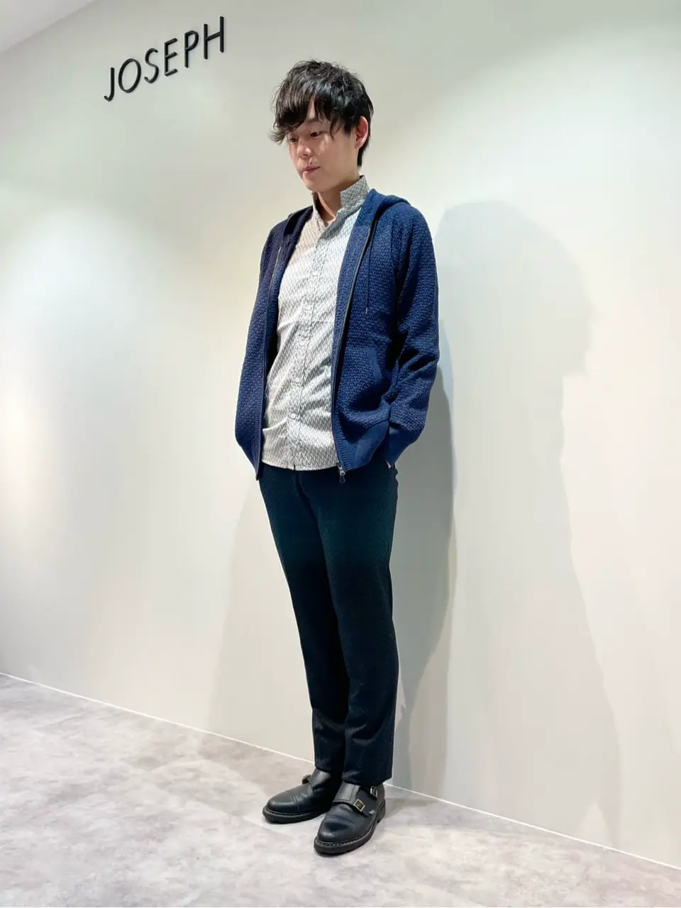 JOSEPH HOMME 佐藤健人 コーディネート画像