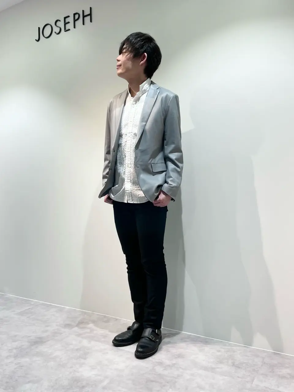 JOSEPH HOMME 佐藤健人 コーディネート画像