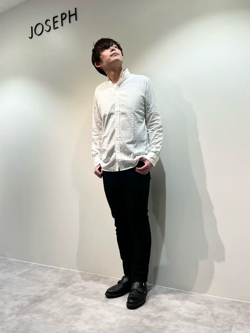 JOSEPH HOMME 佐藤健人 コーディネート画像