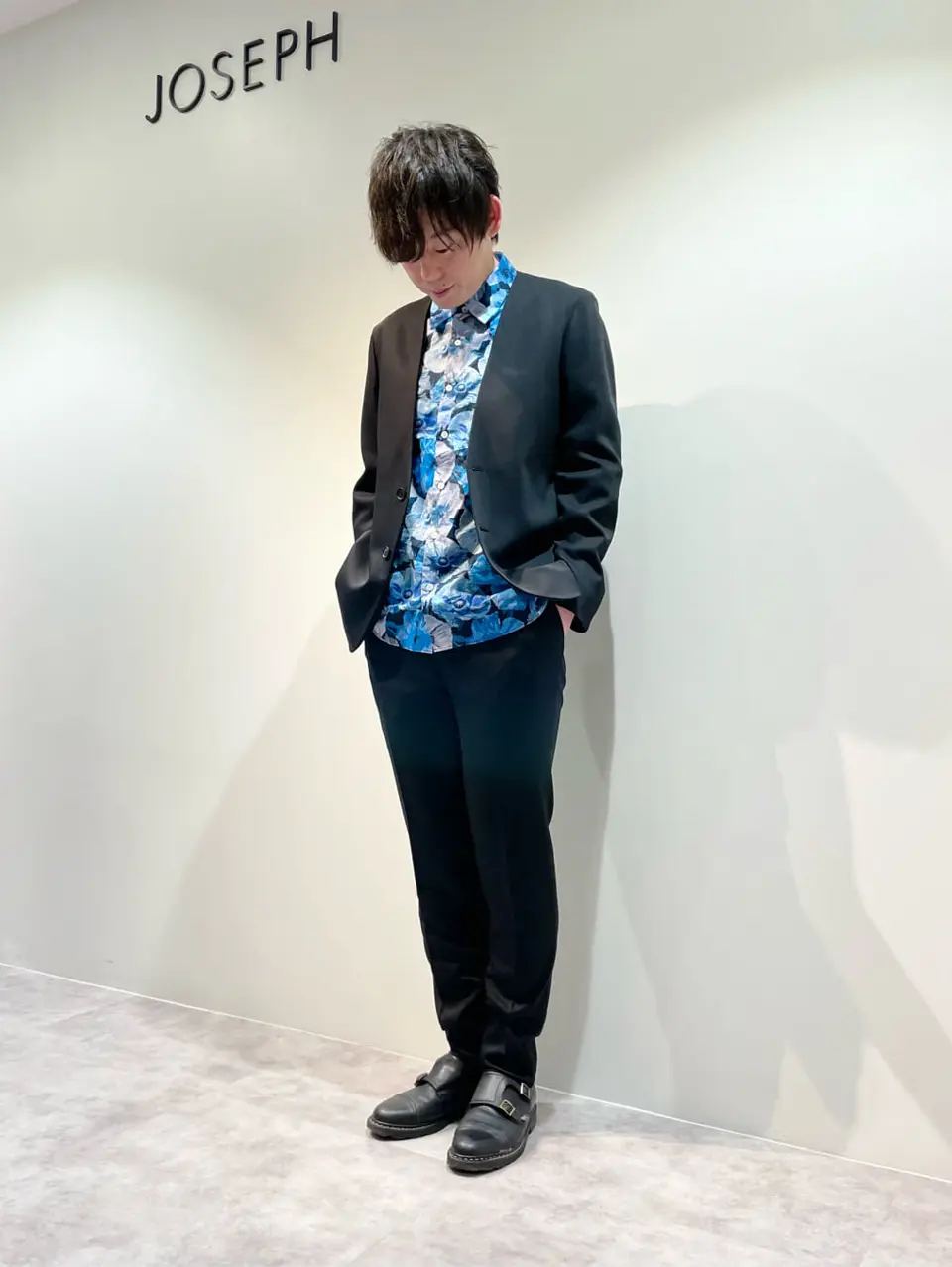 JOSEPH HOMME 佐藤健人 コーディネート画像