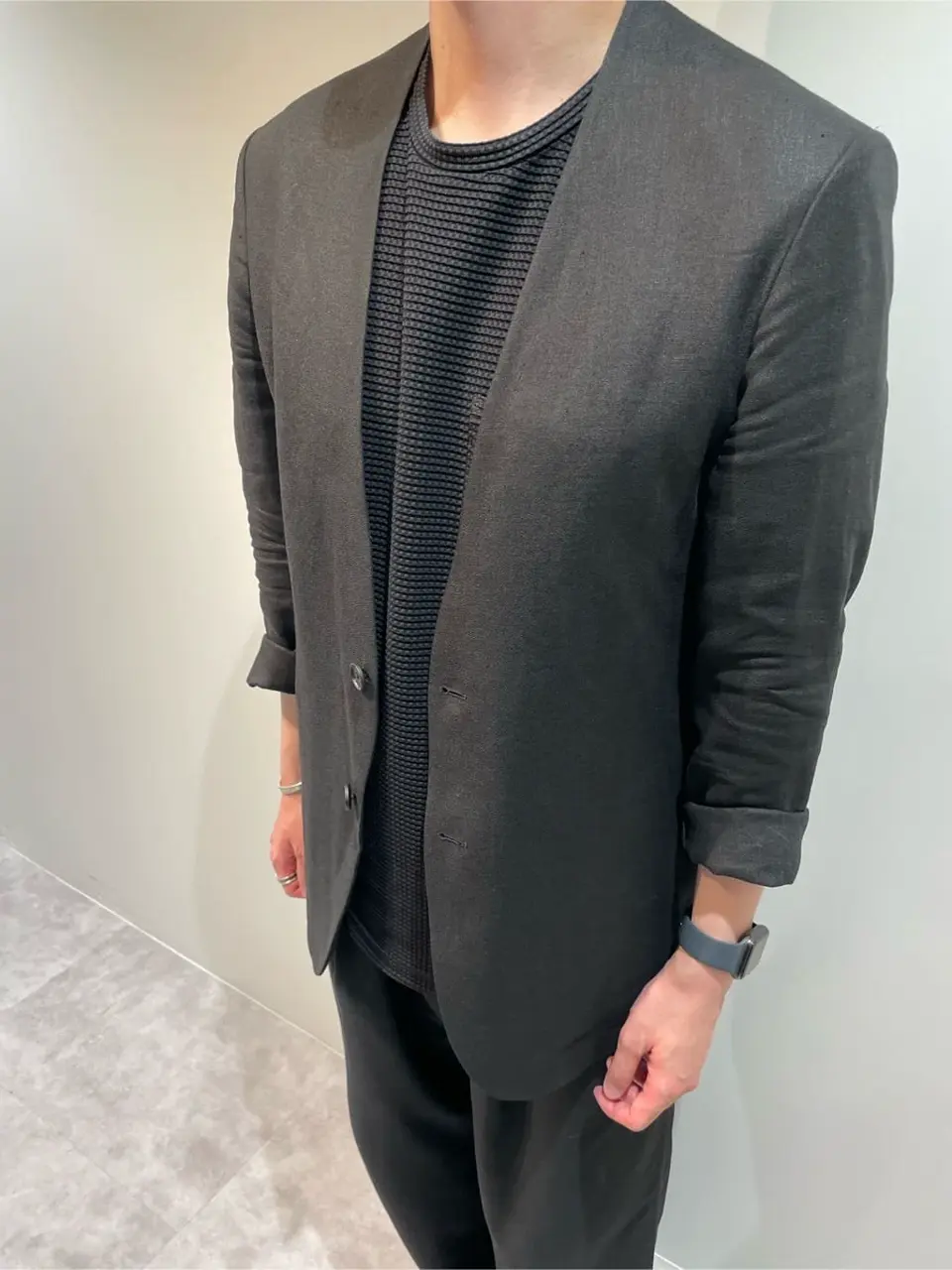 JOSEPH HOMME 佐藤健人 コーディネート画像