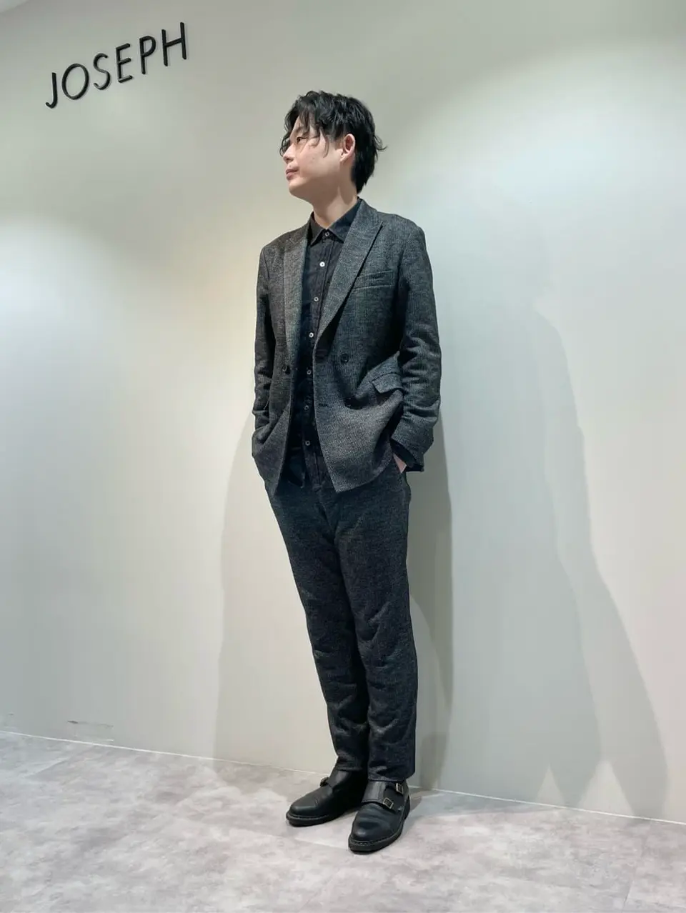 JOSEPH HOMME 佐藤健人 コーディネート画像