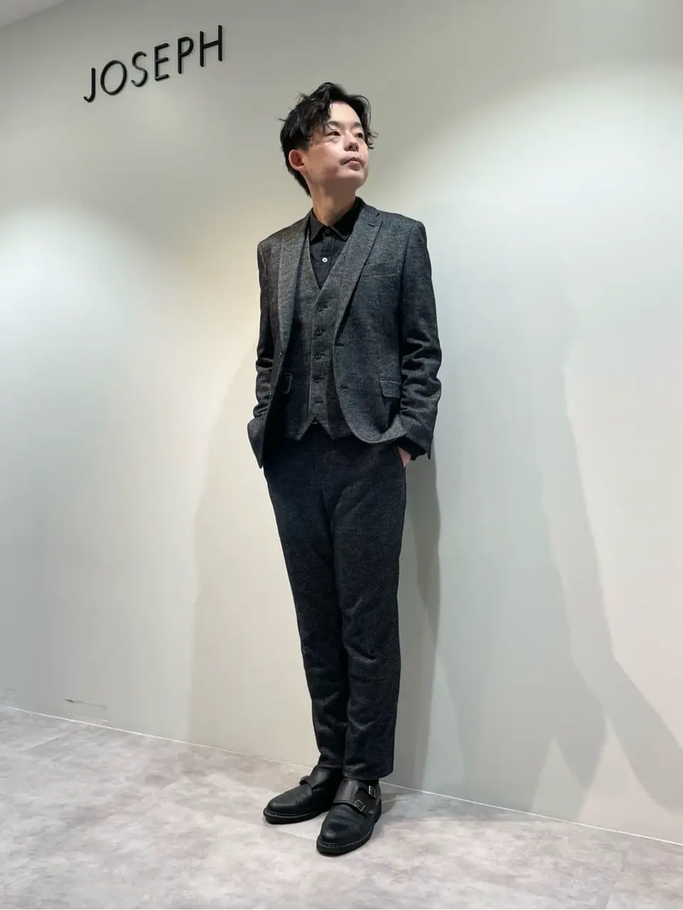 JOSEPH HOMME 佐藤健人 コーディネート画像