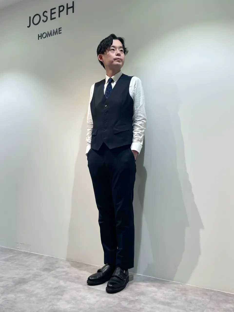 JOSEPH HOMME 佐藤健人 コーディネート画像