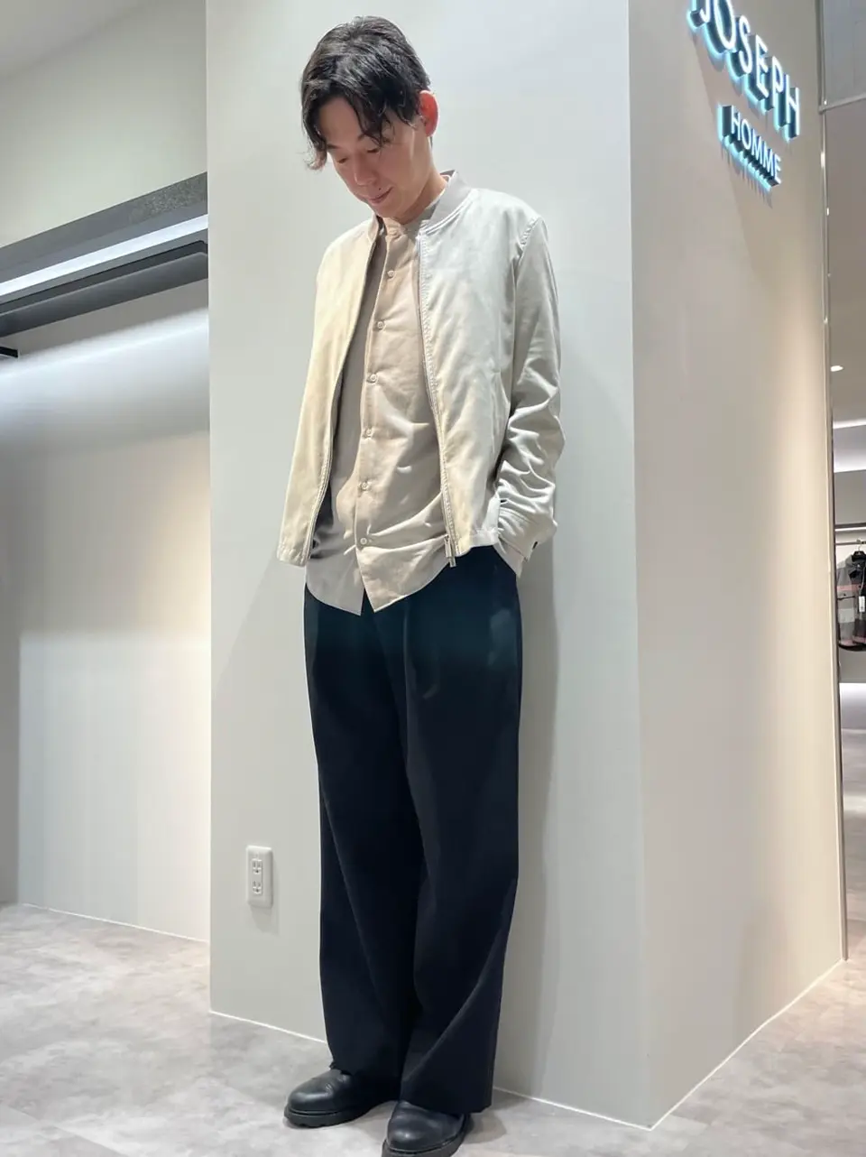 JOSEPH HOMME 佐藤健人 コーディネート画像