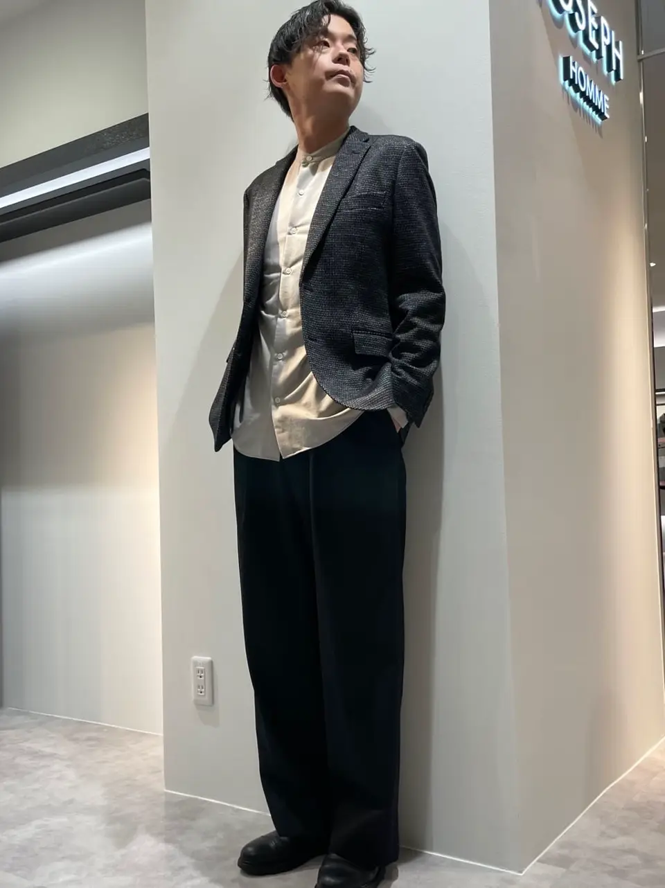 JOSEPH HOMME 佐藤健人 コーディネート画像