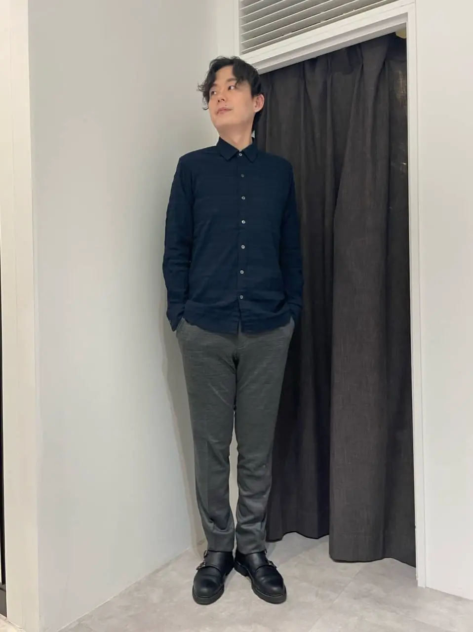 JOSEPH HOMME 佐藤健人 コーディネート画像