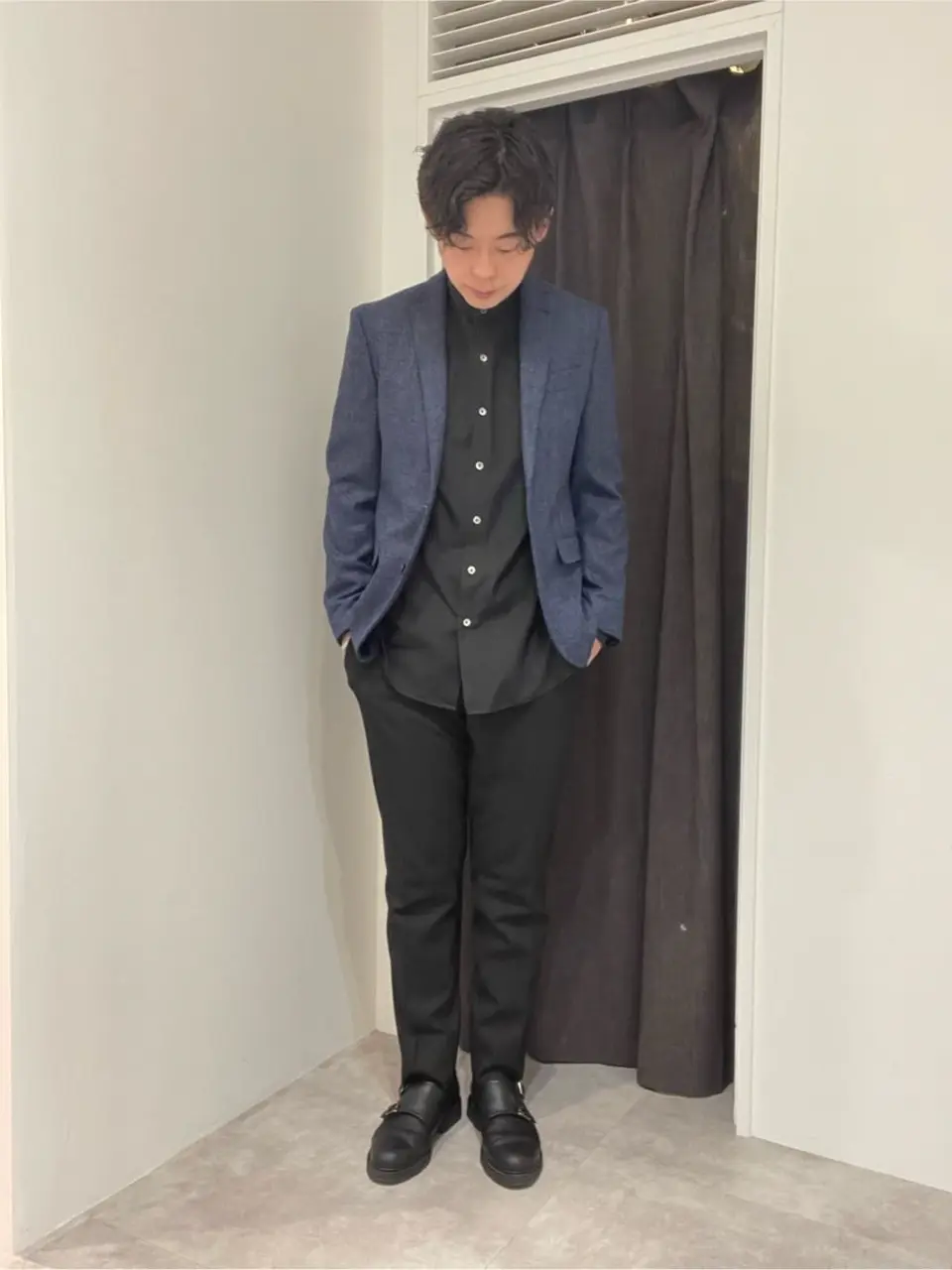 JOSEPH HOMME 佐藤健人 コーディネート画像