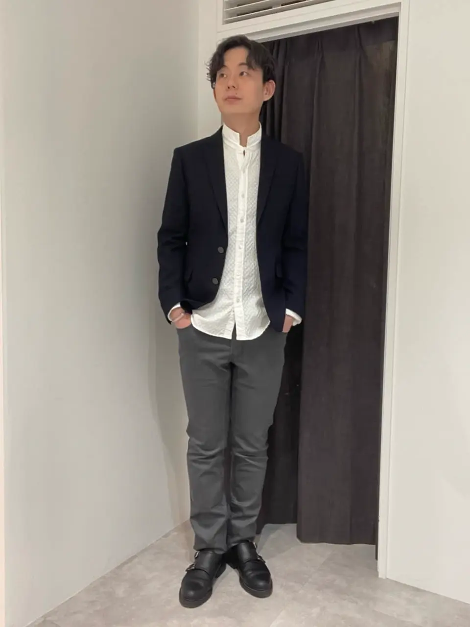 JOSEPH HOMME 佐藤健人 コーディネート画像