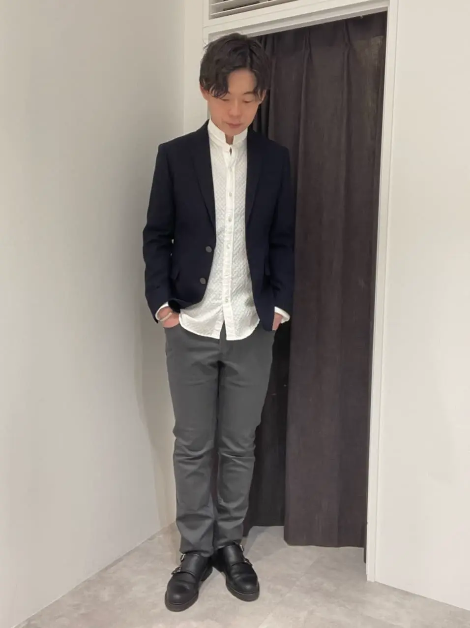 JOSEPH HOMME 佐藤健人 コーディネート画像