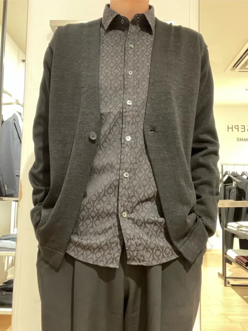 JOSEPH HOMME 佐藤健人 コーディネート画像