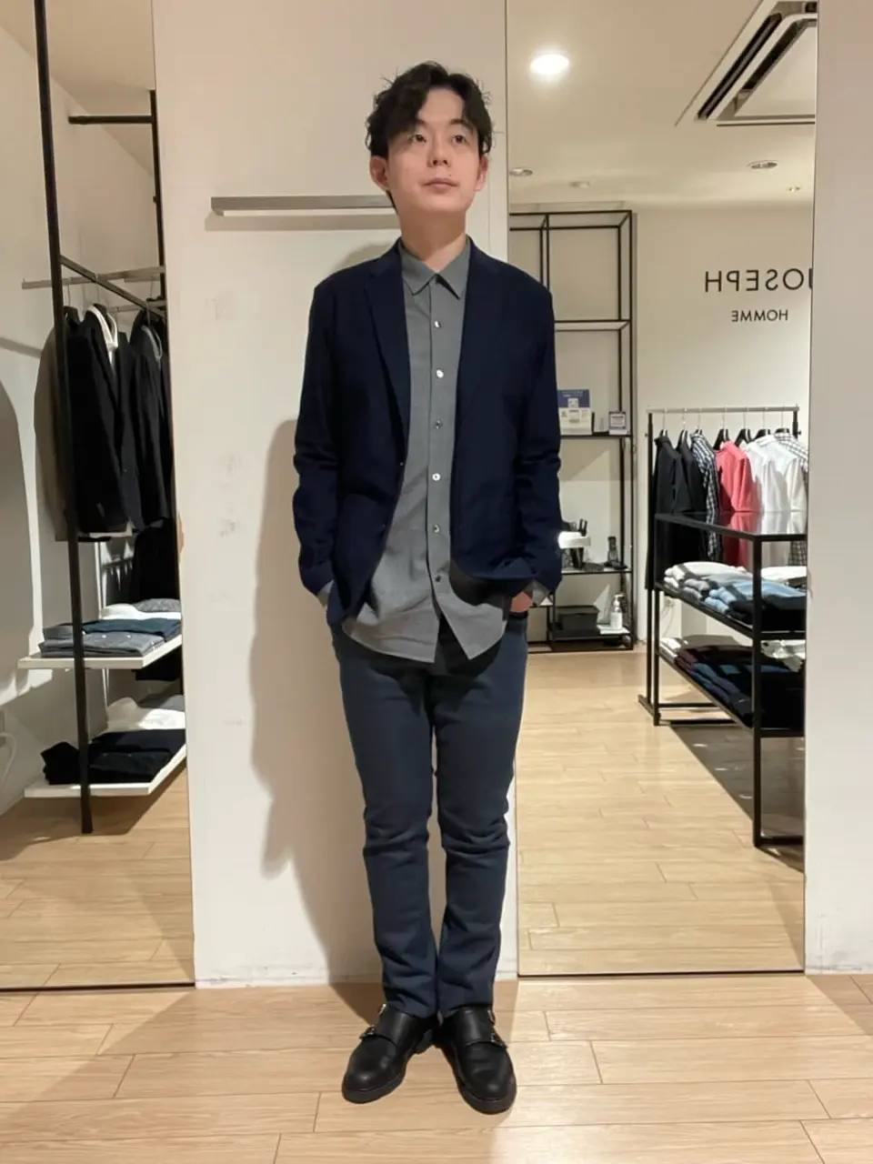 JOSEPH HOMME 佐藤健人 コーディネート画像