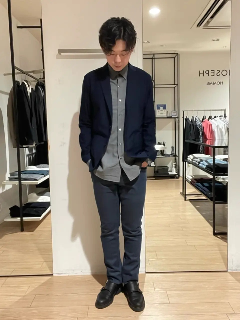 JOSEPH HOMME 佐藤健人 コーディネート画像