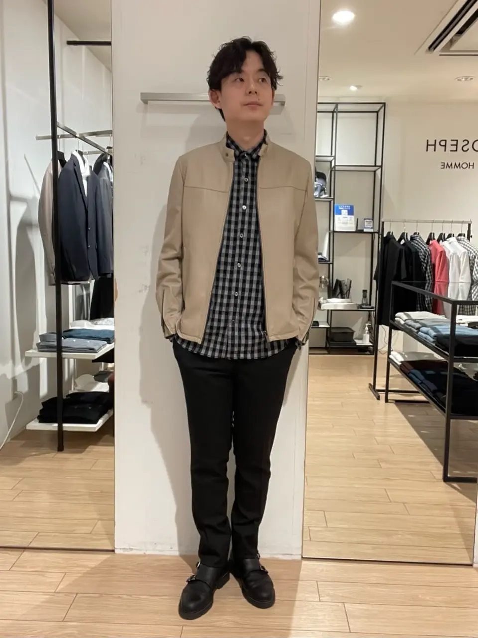 JOSEPH HOMME 佐藤健人 コーディネート画像