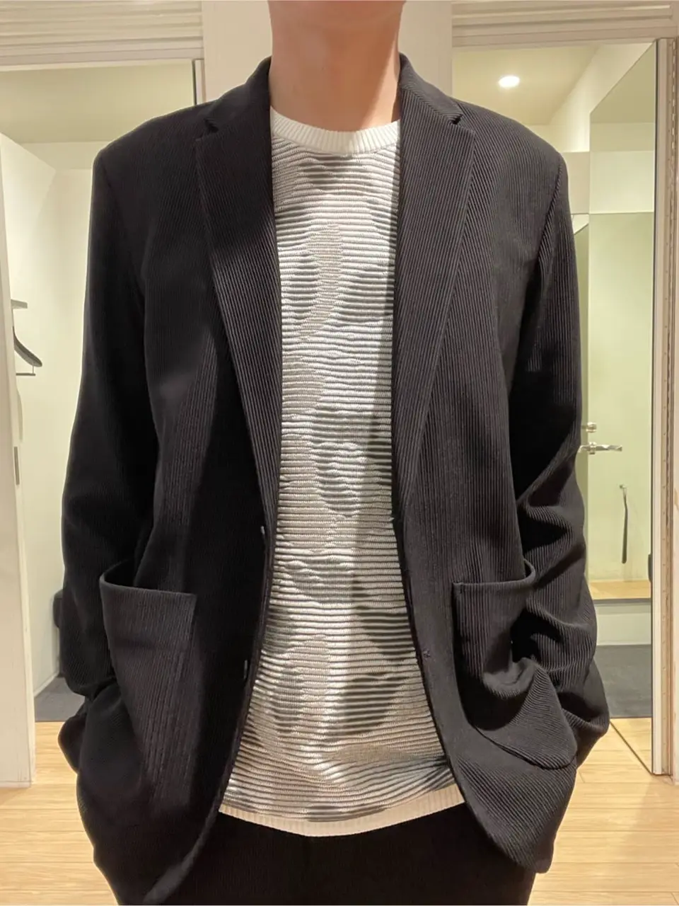 JOSEPH HOMME 佐藤健人 コーディネート画像