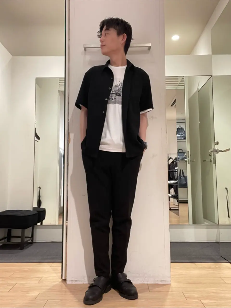 JOSEPH HOMME 佐藤健人 コーディネート画像