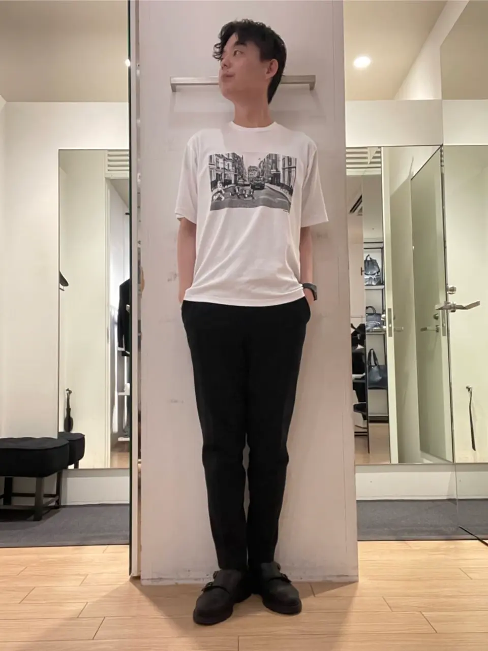 JOSEPH HOMME 佐藤健人 コーディネート画像