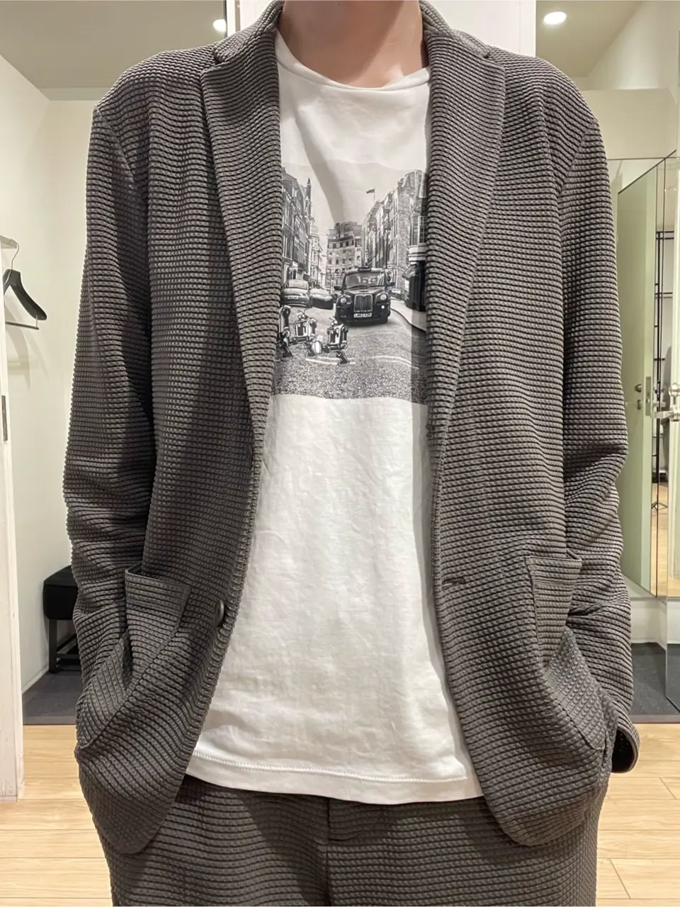 JOSEPH HOMME 佐藤健人 コーディネート画像