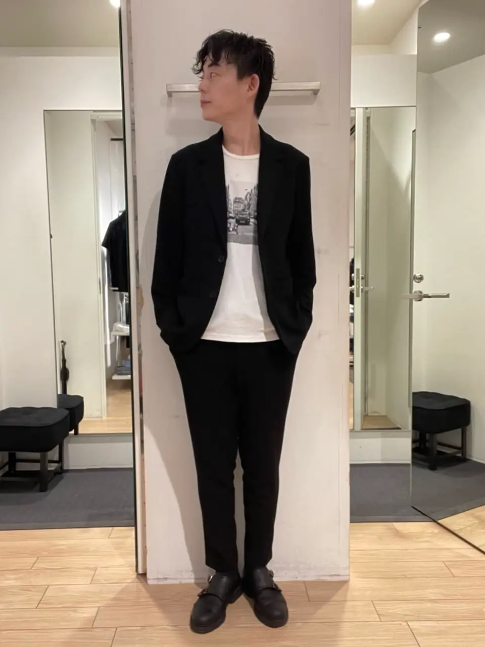 JOSEPH HOMME 佐藤健人 コーディネート画像