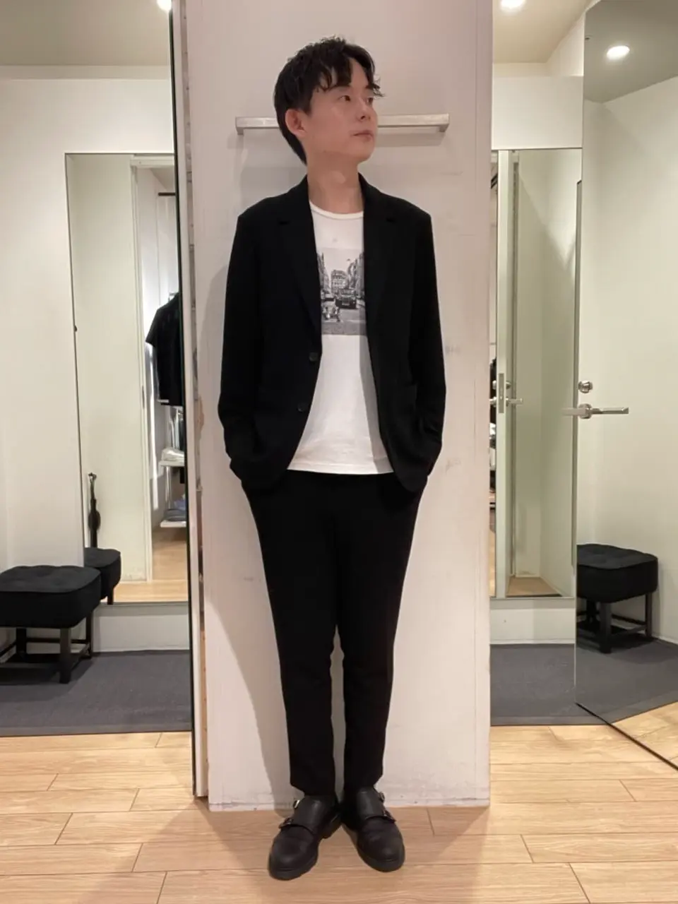 JOSEPH HOMME 佐藤健人 コーディネート画像