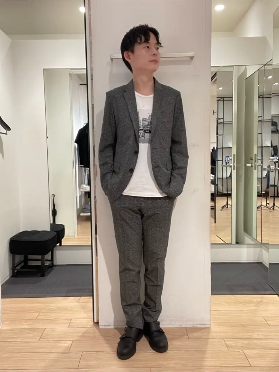 JOSEPH HOMME 佐藤健人 コーディネート画像