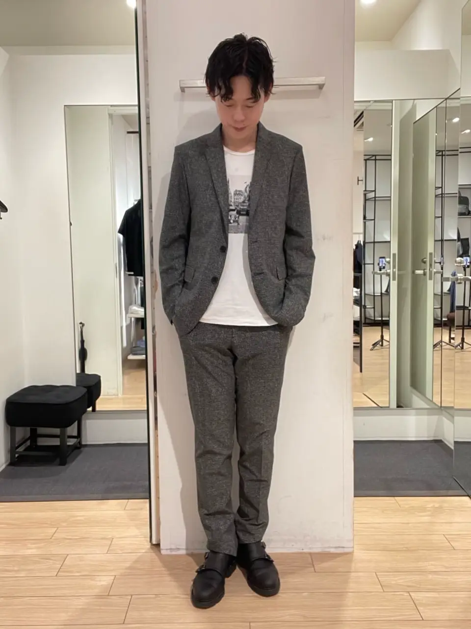 JOSEPH HOMME 佐藤健人 コーディネート画像