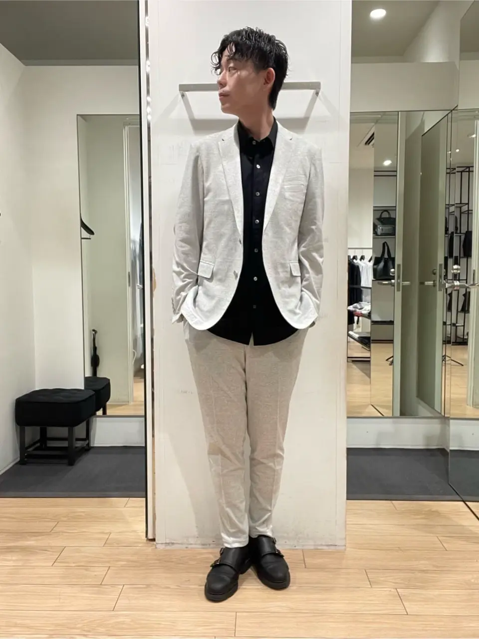 JOSEPH HOMME 佐藤健人 コーディネート画像