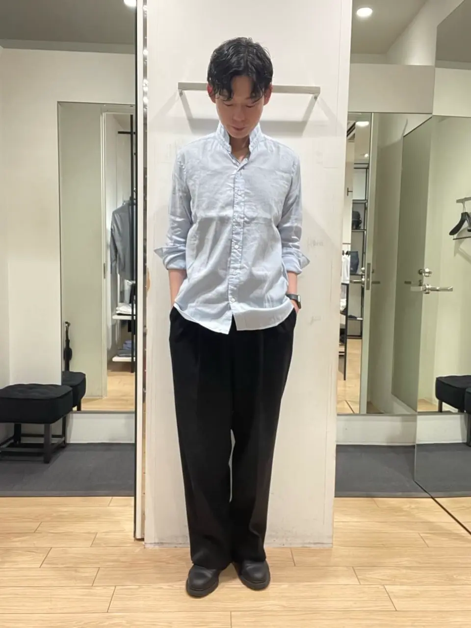 JOSEPH HOMME 佐藤健人 コーディネート画像