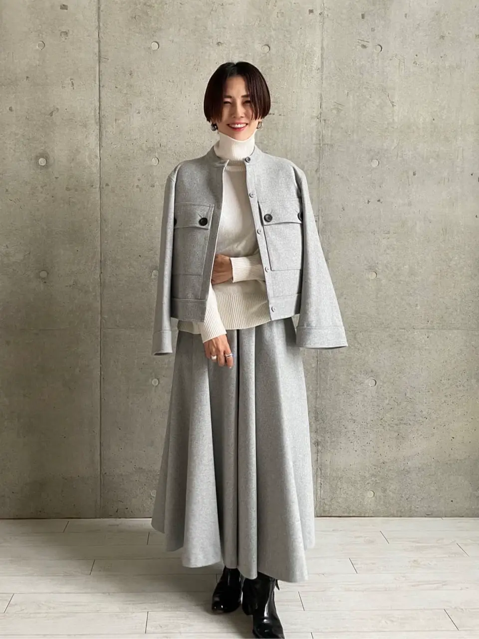 #Newans 田野井 コーディネート画像