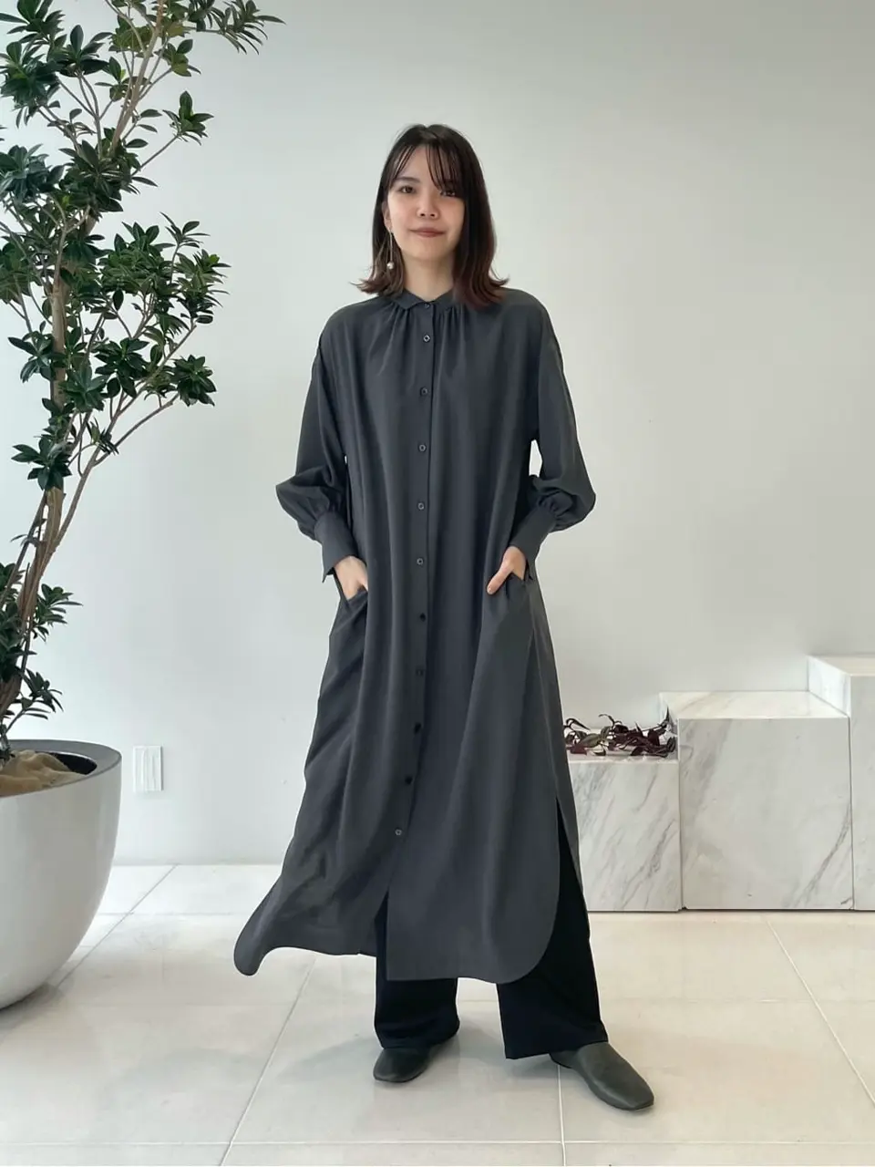 #Newans 若杉 コーディネート画像