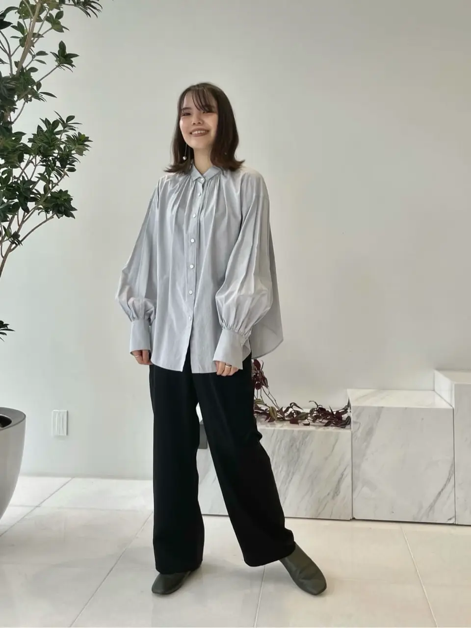 #Newans 若杉 コーディネート画像