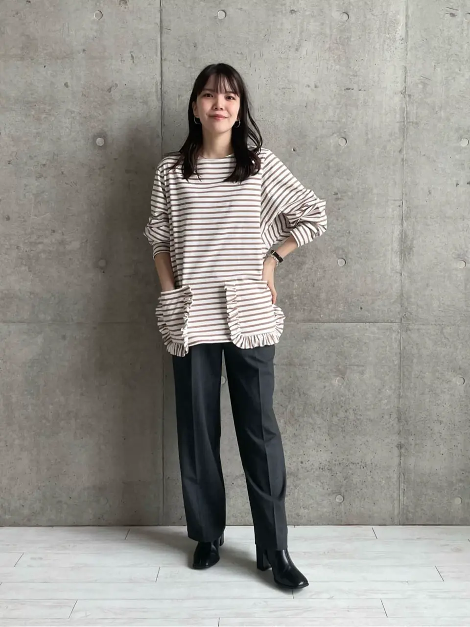 #Newans 若杉 コーディネート画像