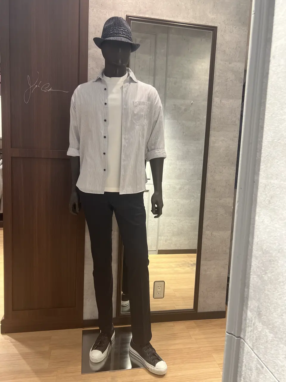 JOSEPH ジョゼフ　セットアップパンツ　フレア　ウール　ストライプ　S相当 ストレッチ/セットアップ/弱撥水】フランネル ジャージ パンツ