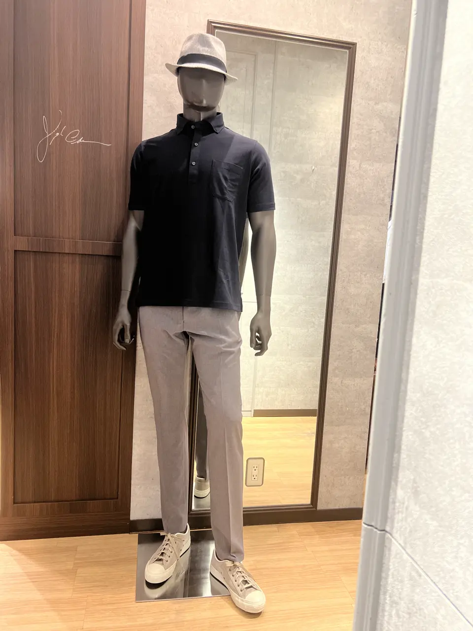 美品　JOSEPH ジョゼフ　セットアップ　ワッフル地　2022年　ネイビー　L 美品 JOSEPH ジョゼフ セットアップ ワッフル地 2022年 ネイビー