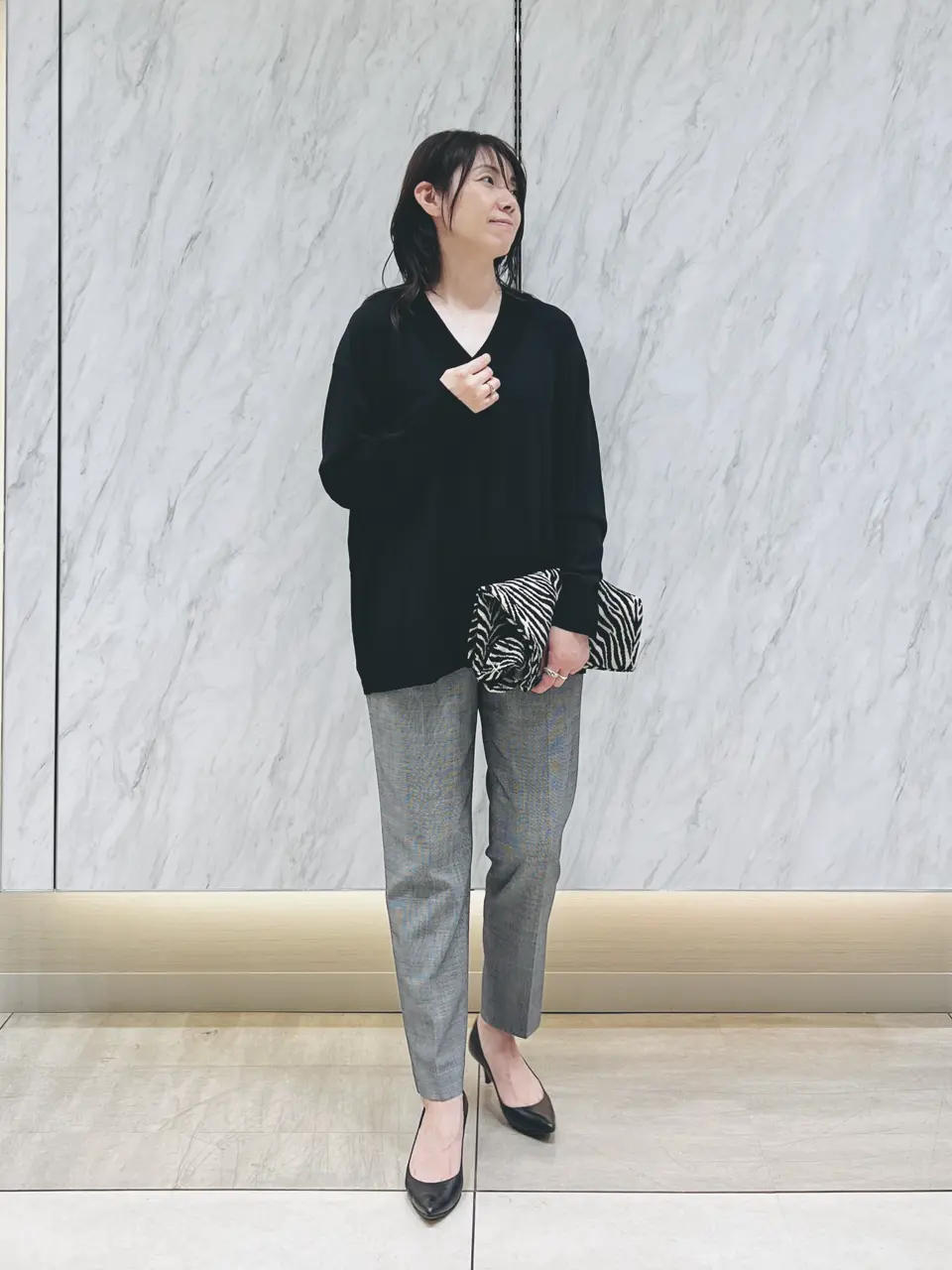 光沢感高級感新品未使用iCBのパンツスーツ セール】 【洗える】ライトダブルクロス ストレートパンツ