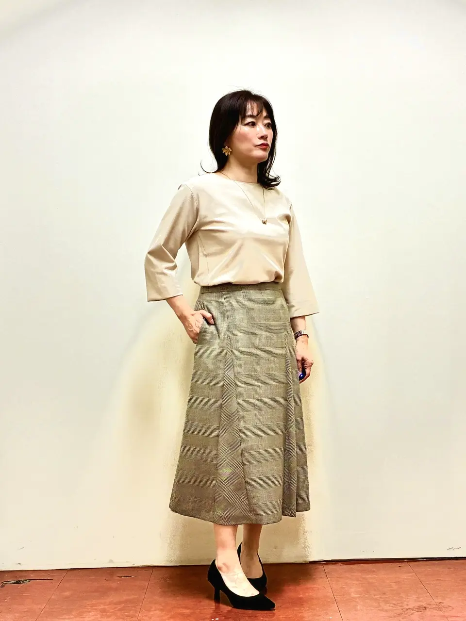 J.PRESS LADIES ハナ コーディネート画像