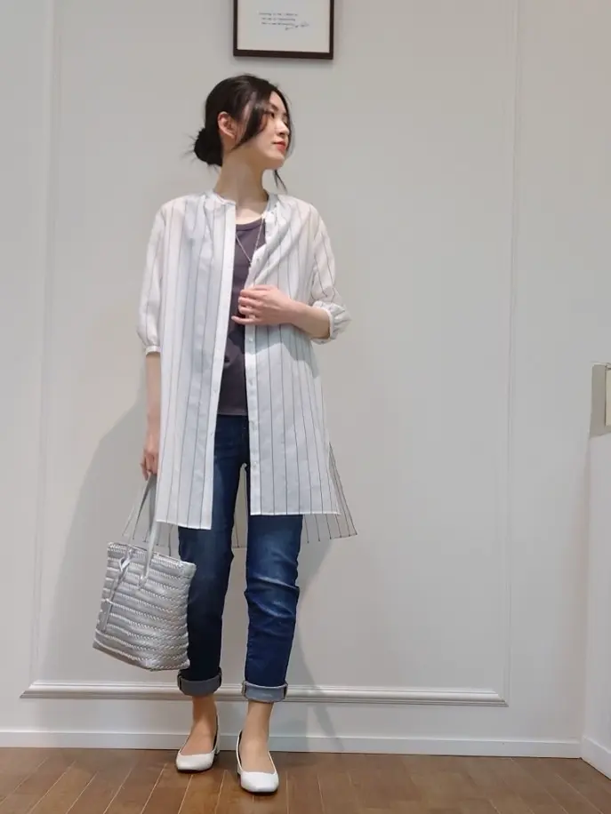  最上 コーディネート画像