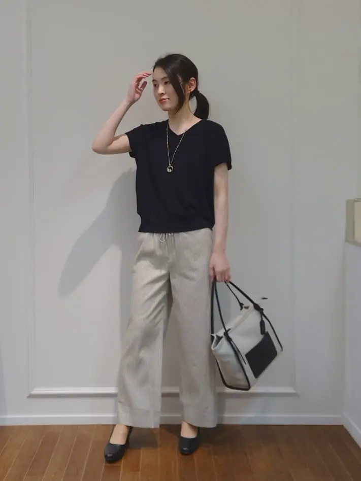  最上 コーディネート画像