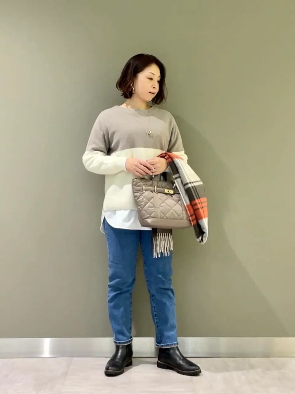 J.PRESS LADIES 髙木元 コーディネート画像