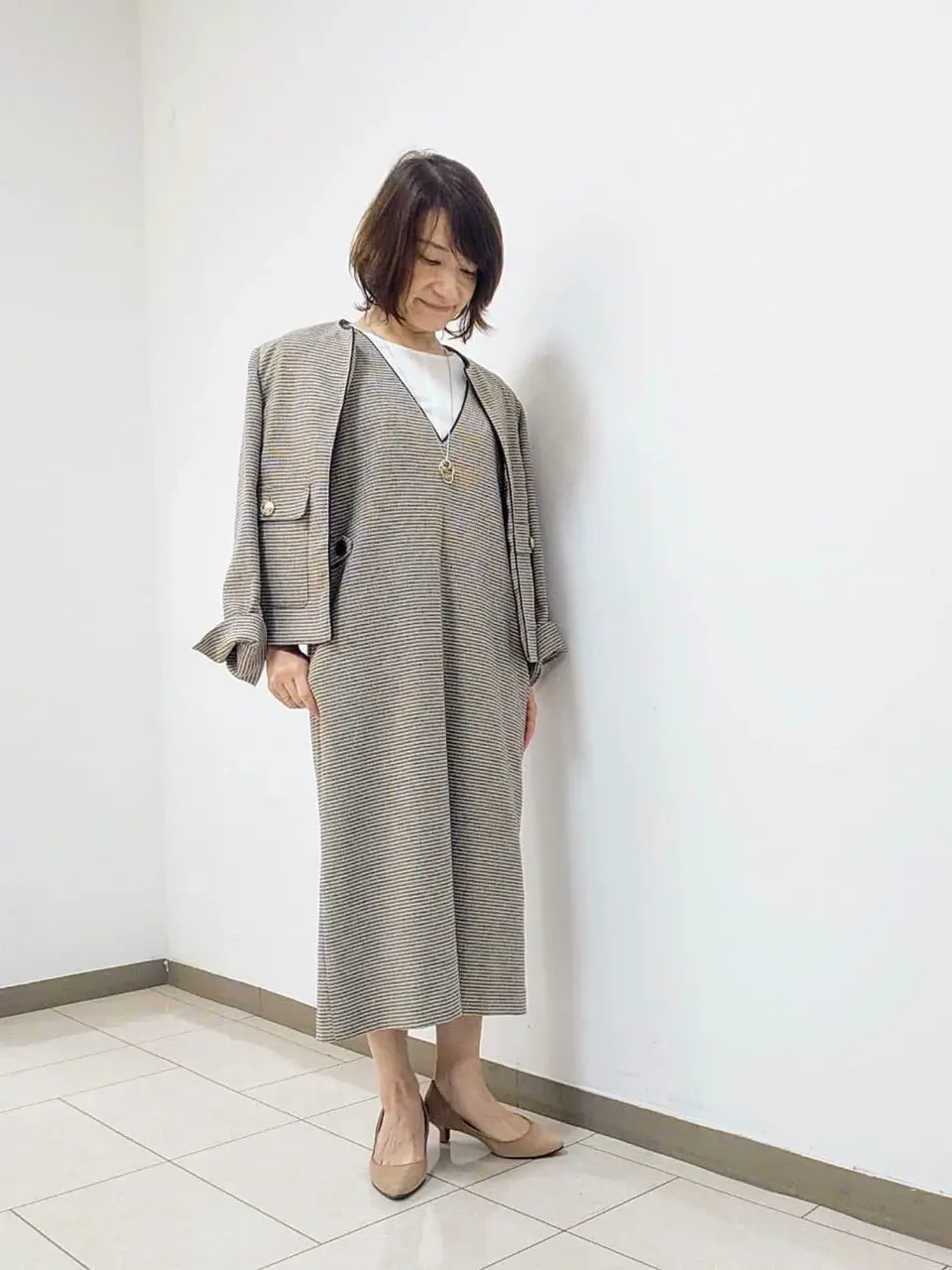 J.PRESS LADIES スタッフ コーディネート画像