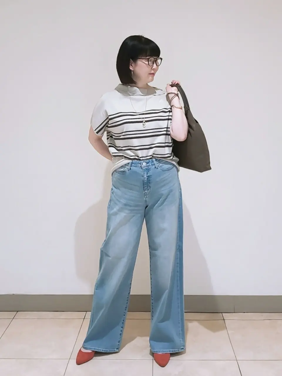 J.PRESS LADIES L スタッフ コーディネート画像