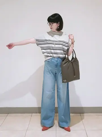 J.PRESS LADIES L スタッフ コーディネート画像
